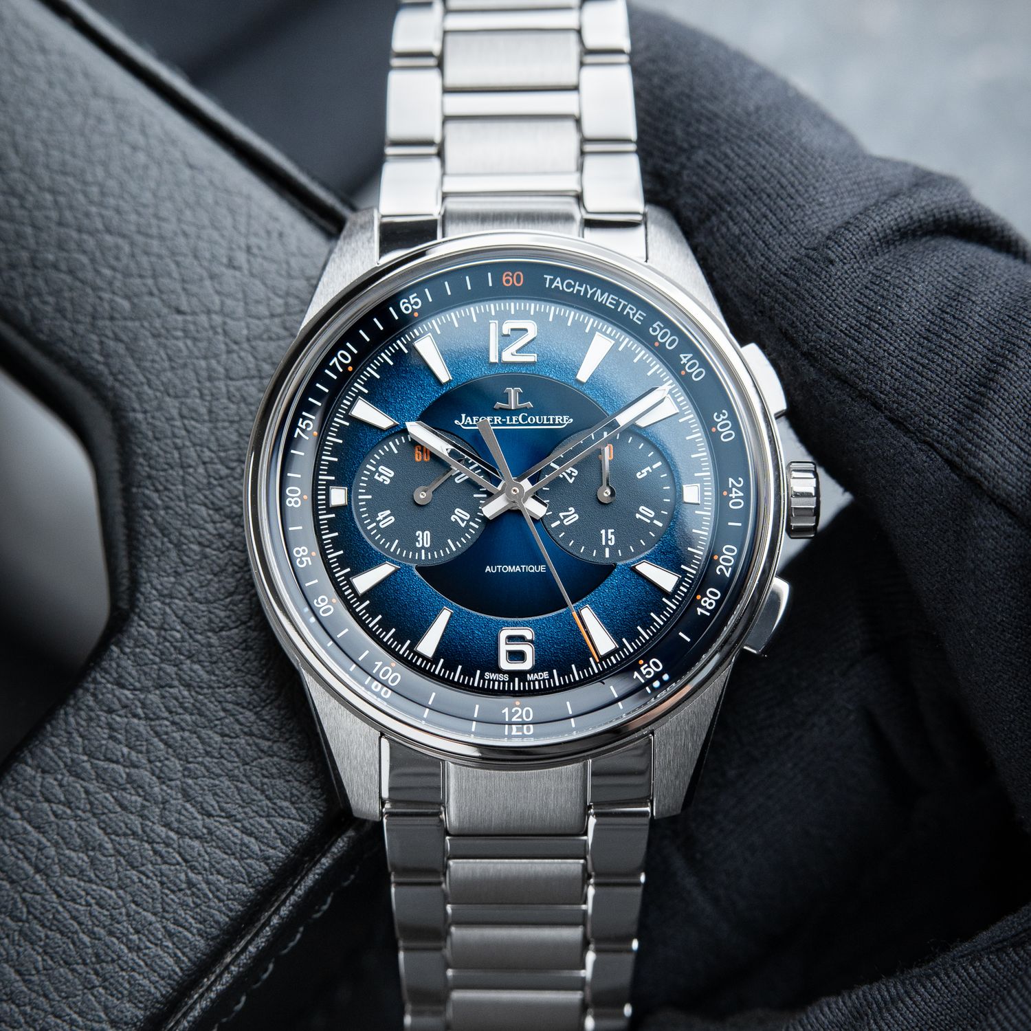 Jaeger LeCoultre Polaris UNWORN 2024 Chronograph Blue Dial Bracelet Strap