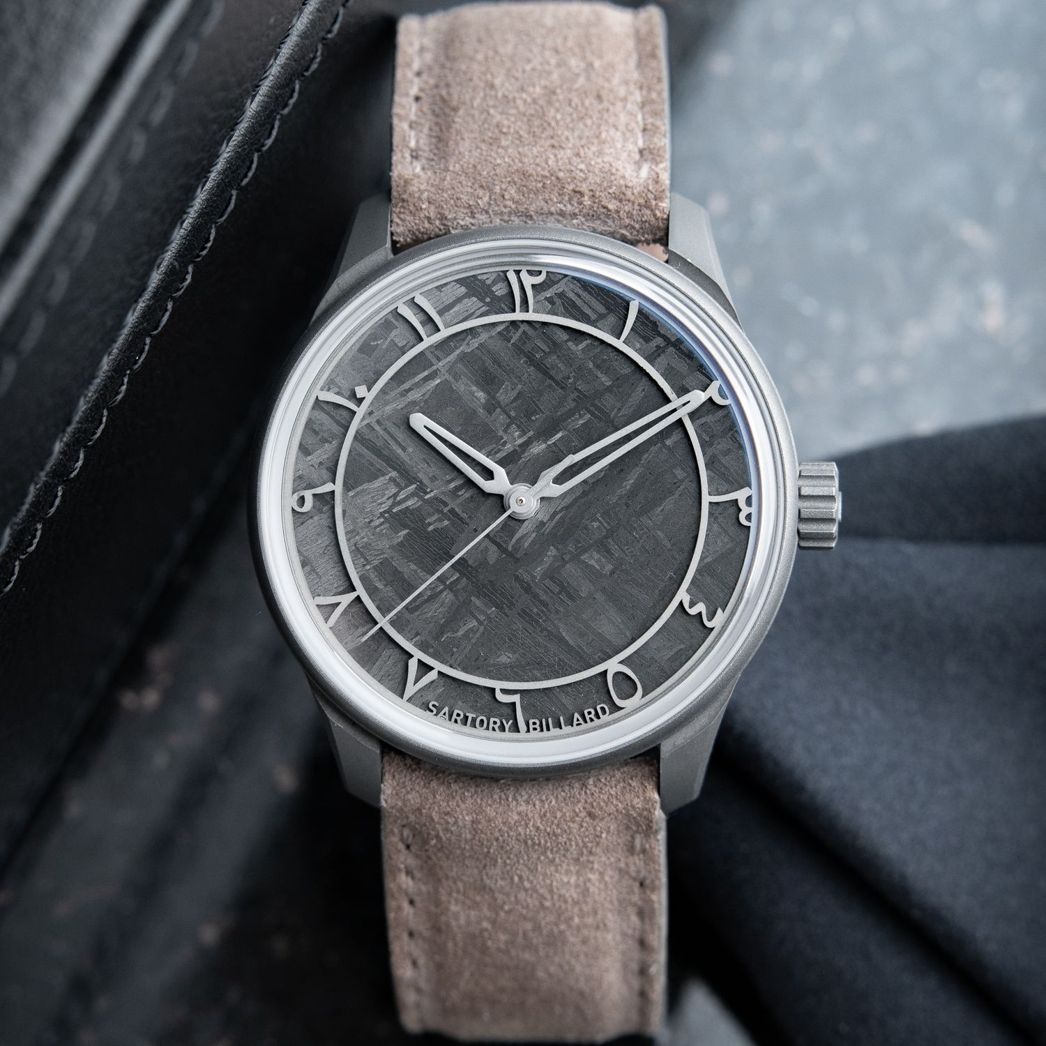 Sartory Billard PIECE UNIQUE SB04 Black Meteorite Grey Dial Titanium 40mm