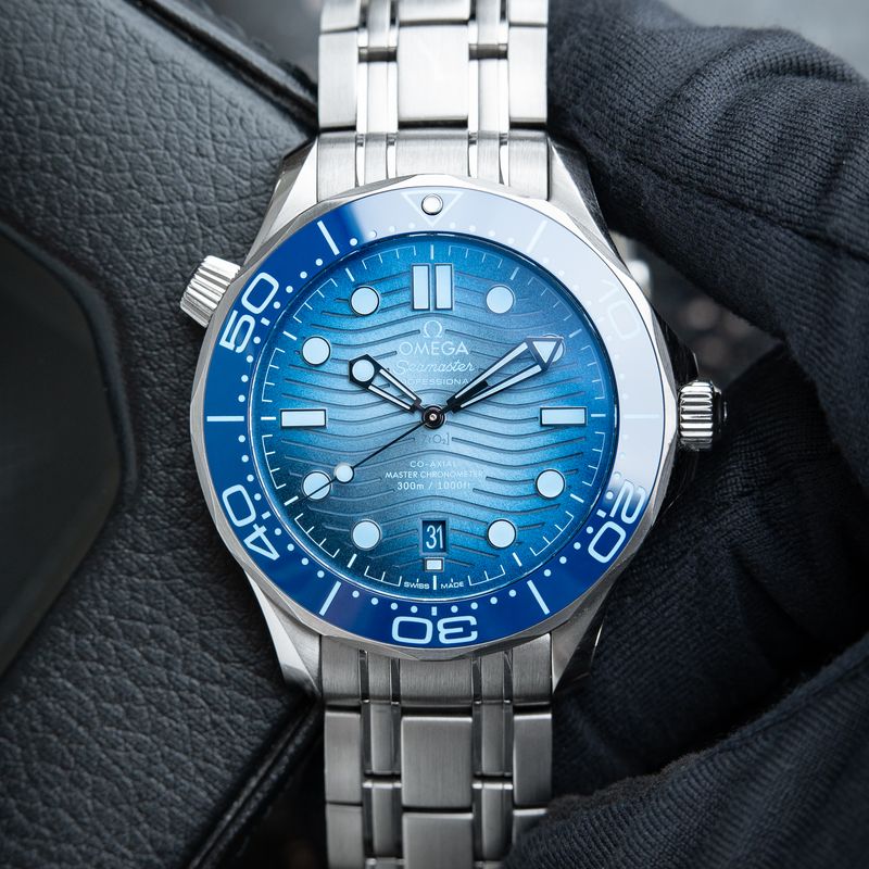 Omega Seamaster SMP 5/2024 Summer Blue Diver 300M Ceramic Steel Bracelet