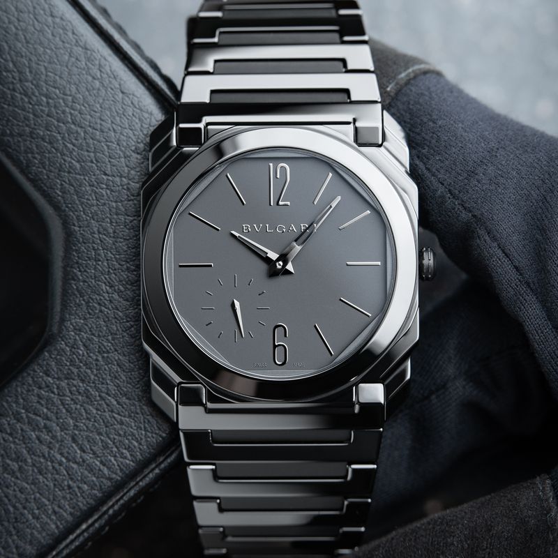 BVLGARI Bulgari Octo Finissimo Black Ceramic Dial Bracelet Automatic