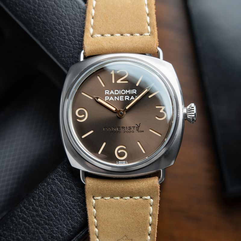 Panerai Radiomir Venti Paneristi 20th Anniversary Brown Steel 45mm Pam2020