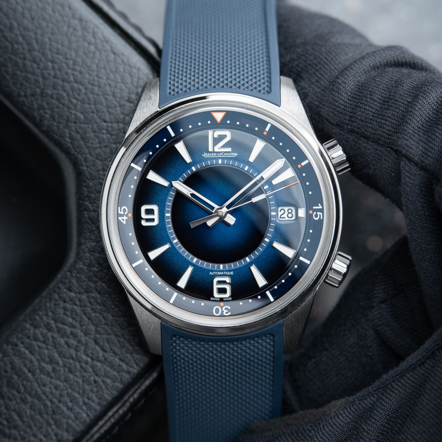 Jaeger-LeCoultre Polaris Date 2 STRAPS Boutique Exclusive 4/2023 Blue Dial