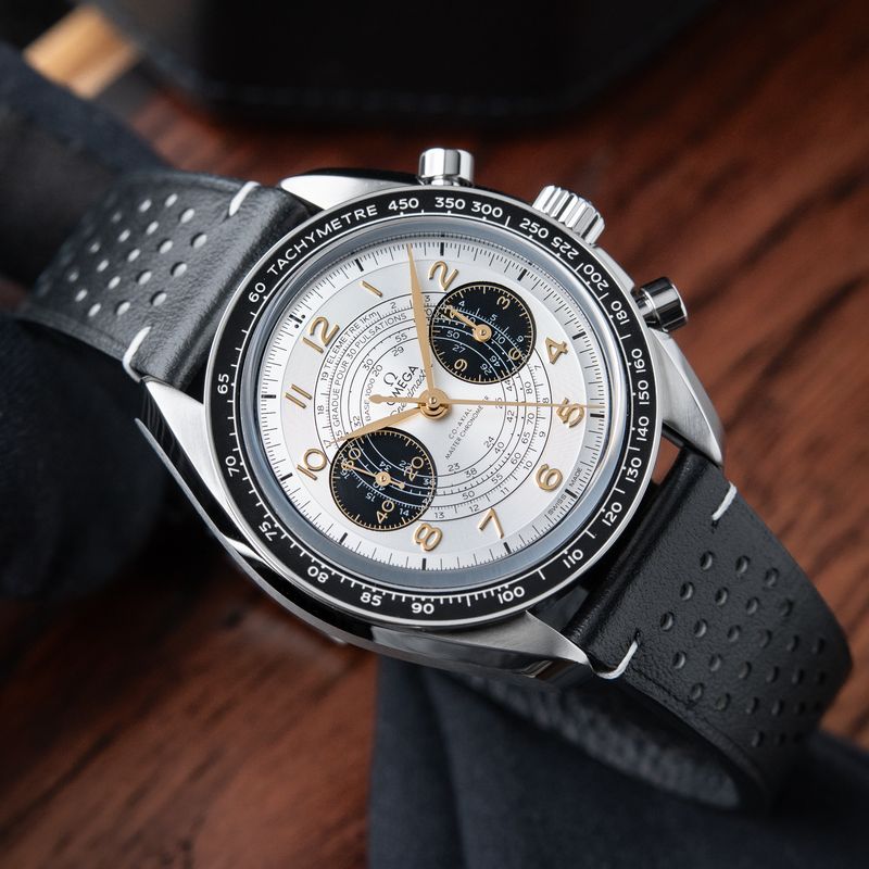 Omega Speedmaster 6/24 Two Counters Chronoscope Paris Olympics 2024 Silver