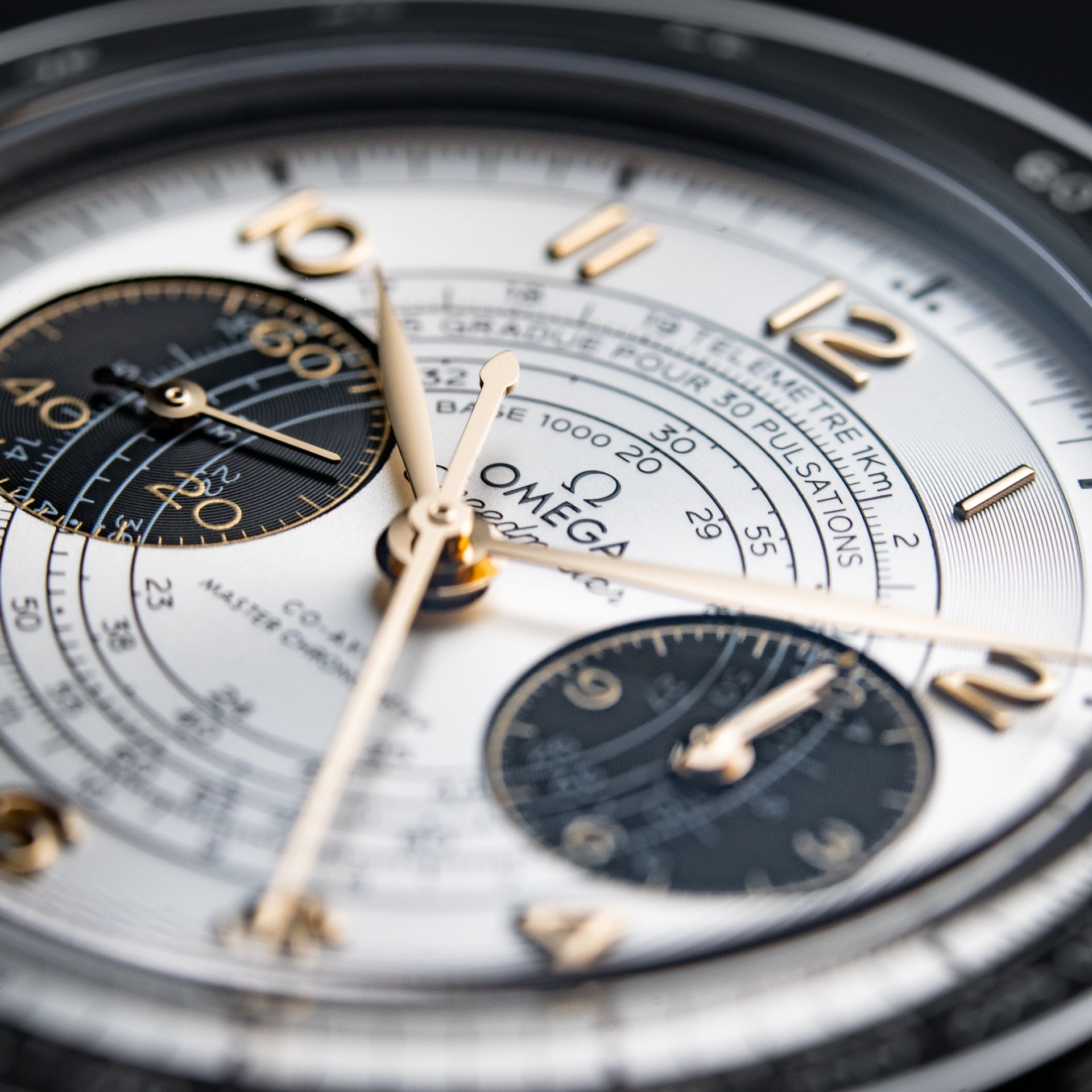 Omega Speedmaster 6/24 Two Counters Chronoscope Paris Olympics 2024 Silver