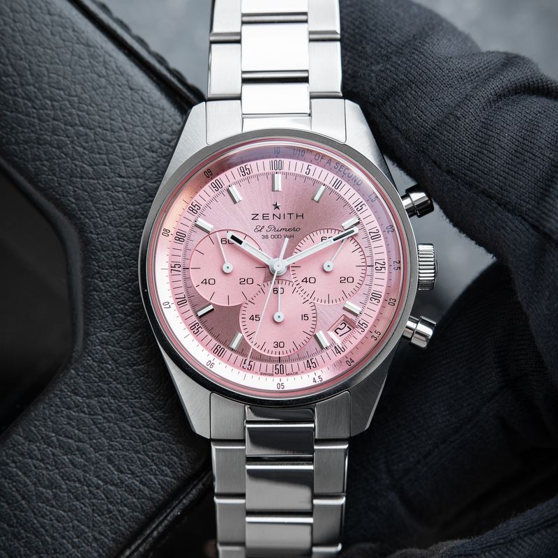 Zenith Chronomaster Original RARE Edition Pink Dial El Primero Chronograph