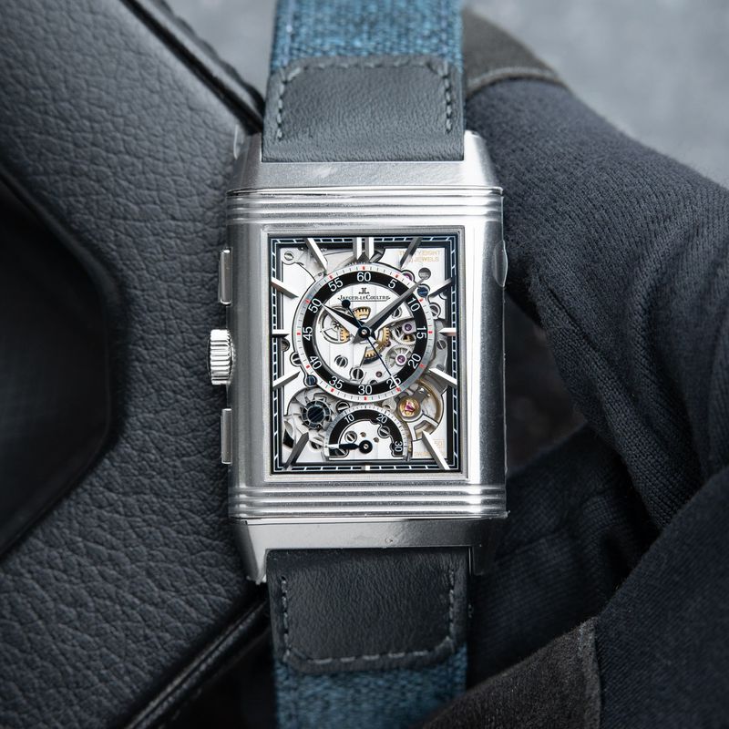Jaeger-LeCoultre Reverso Tribute STICKERED Boutique Edition Chronograph Skeleton