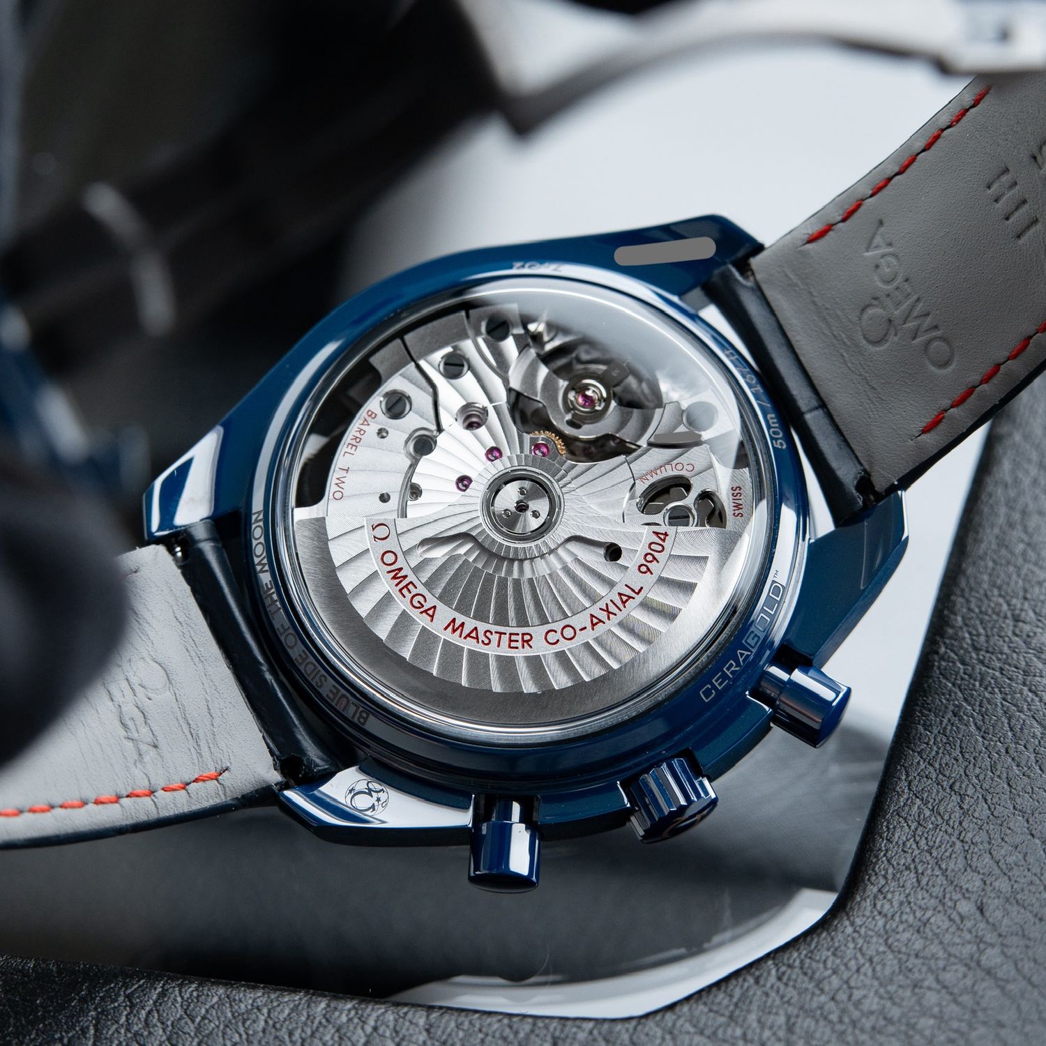 Omega Speedmaster Moonphase Blue Side Of The Moon Aventurine
