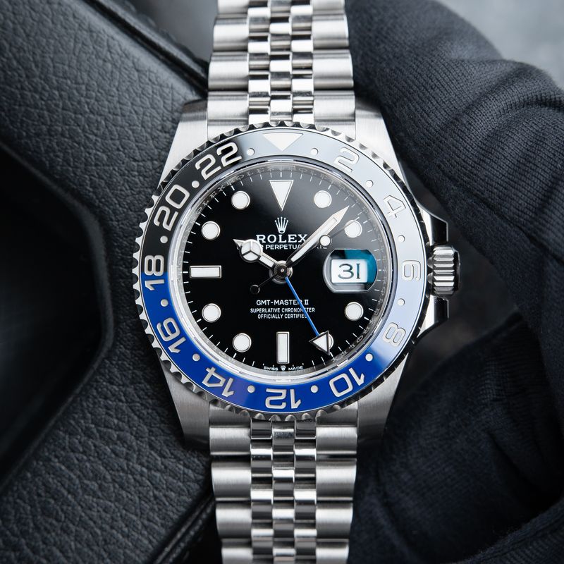 Rolex GMT-Master II 3/2024 Batman Batgirl Jubilee Steel Ceramic Black 40