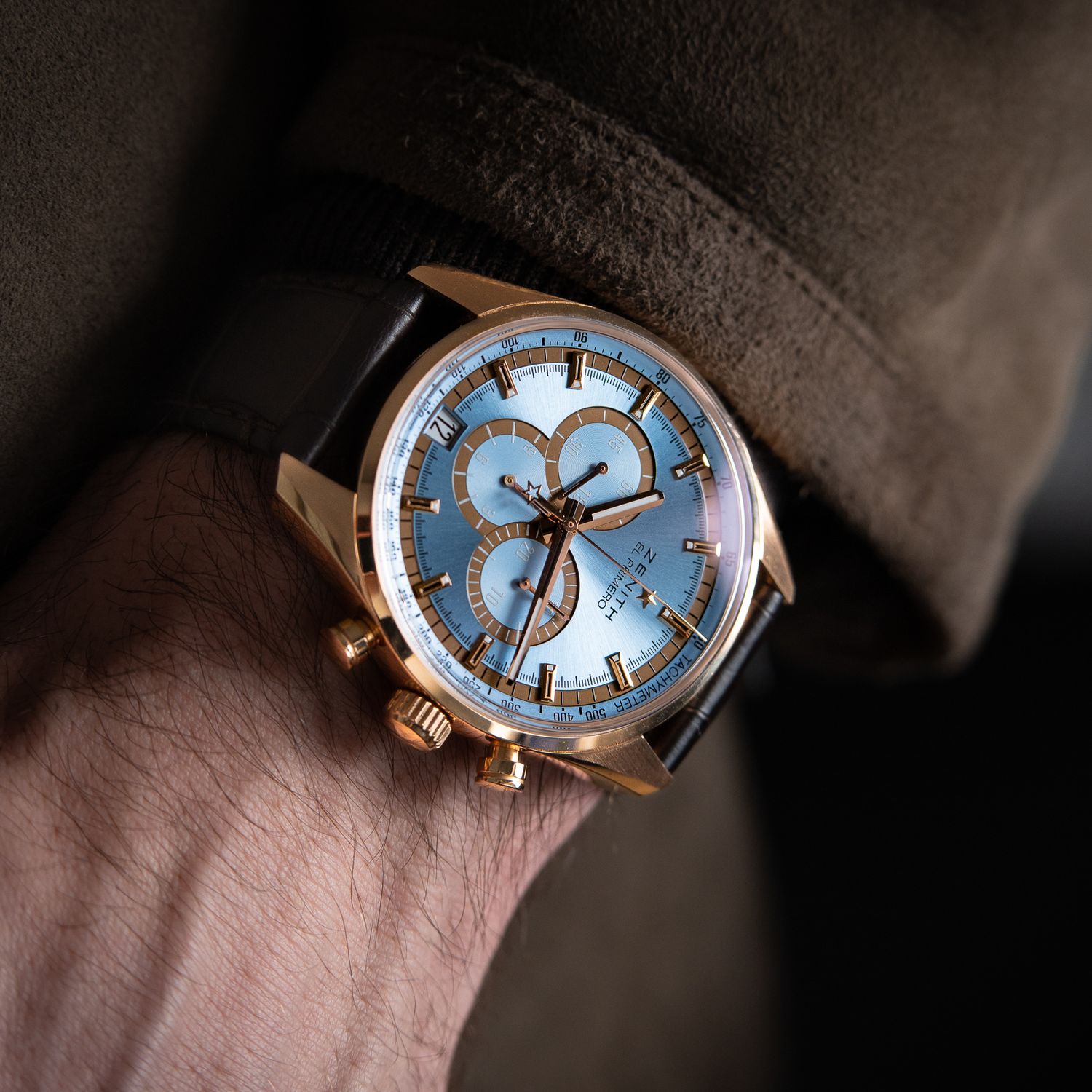 Zenith El Primero Chronograph RARE Limited Edition Of 50 Rose Gold