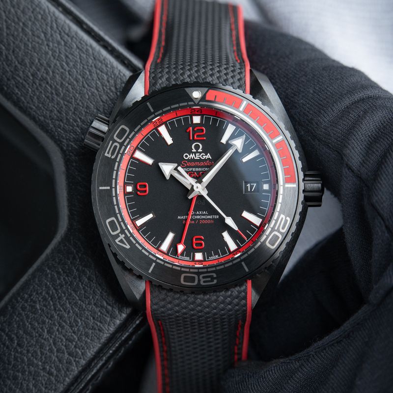 Omega Seamaster Professional UNWORN Deep Black Red Diver 600M SMP Ceramic