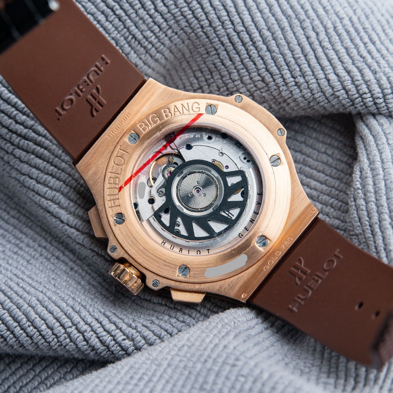Hublot Big Bang Cappuccino Rose Gold Chocolate Dial Chronograph Rubber 41