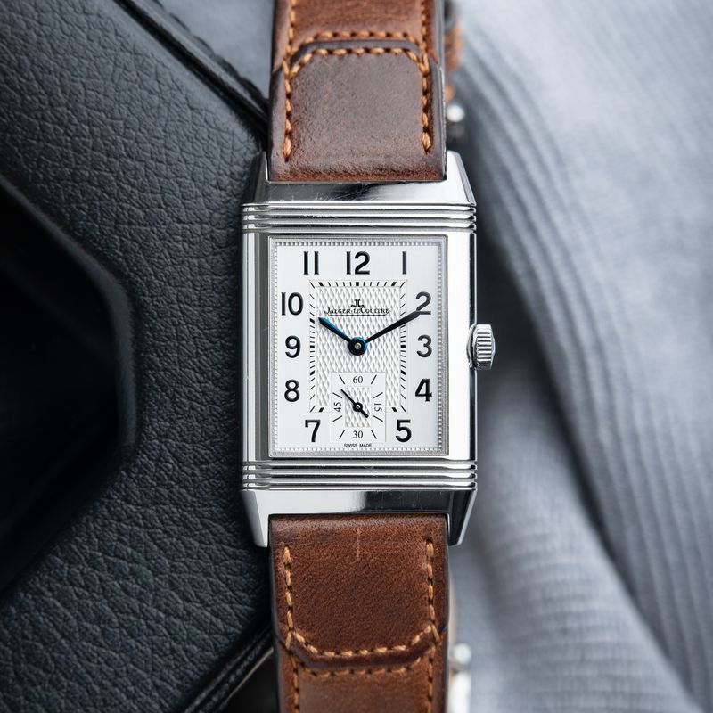 Jaeger-LeCoultre Reverso Classic Duoface Small Seconds Black Silver Steel
