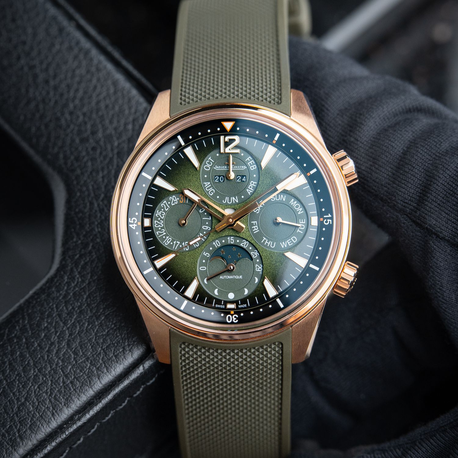 Jaeger-LeCoultre Polaris Perpetual Calendar UNWORN 10/2024 Rose Gold Green Dial