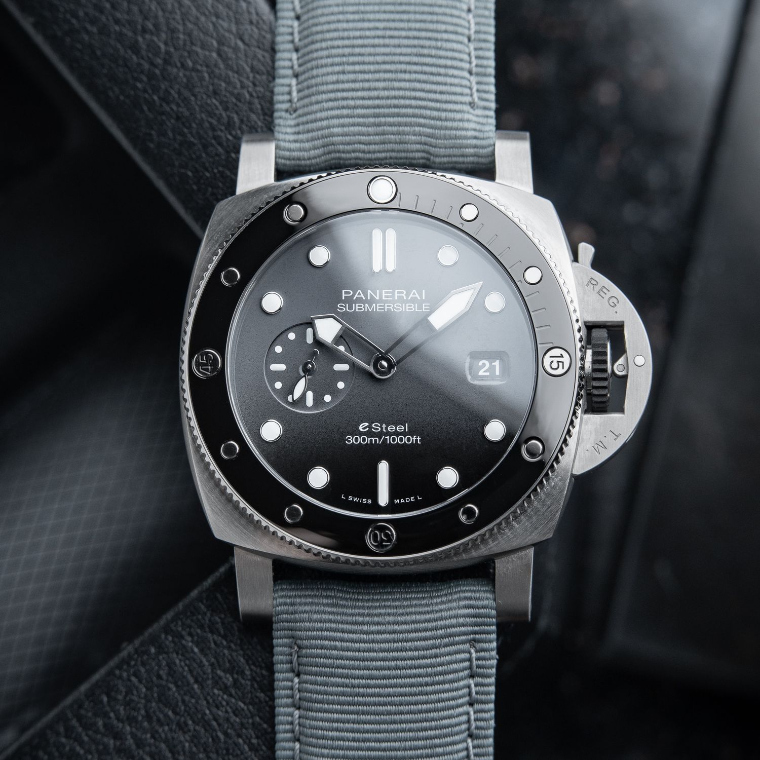 Panerai Luminor Submersible UNWORN 7/24 Esteel Grigio Roccia Grey Pam1288