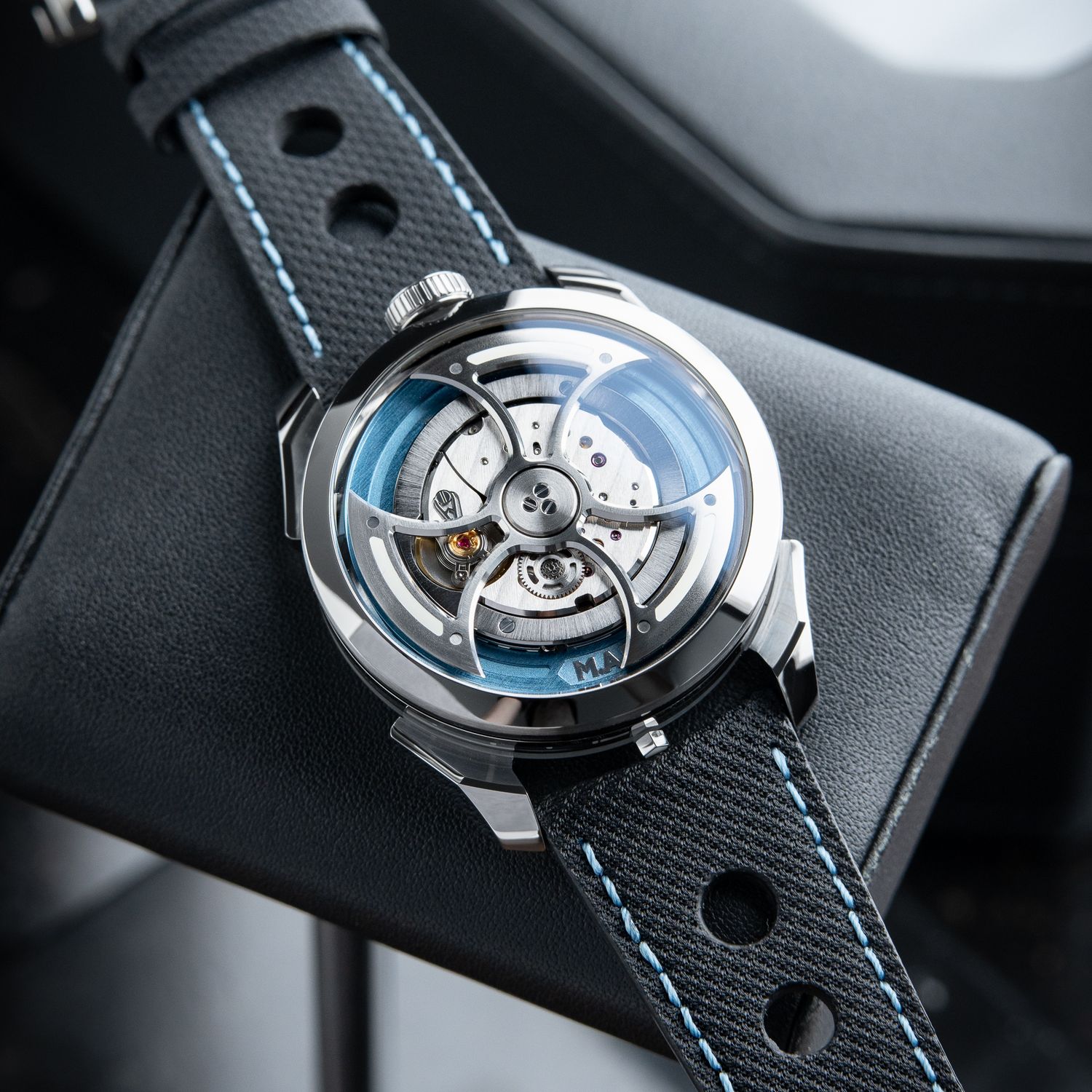 MB&F M.A.D.1 MAD 1S SWISS Limited Edition Ice Blue UNWORN Steel