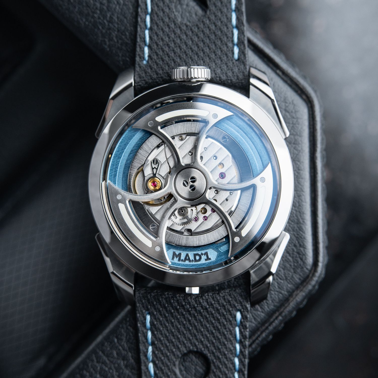MB&F M.A.D.1 MAD 1S SWISS Limited Edition Ice Blue UNWORN Steel Automatic