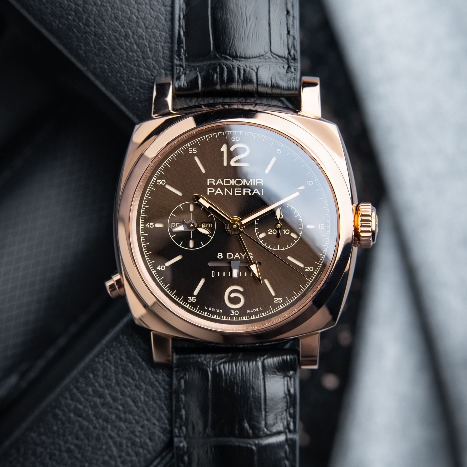 Panerai Radiomir 1940 Monopulsante Chrono 8 Days GMT Limited Edition Rose Pam502