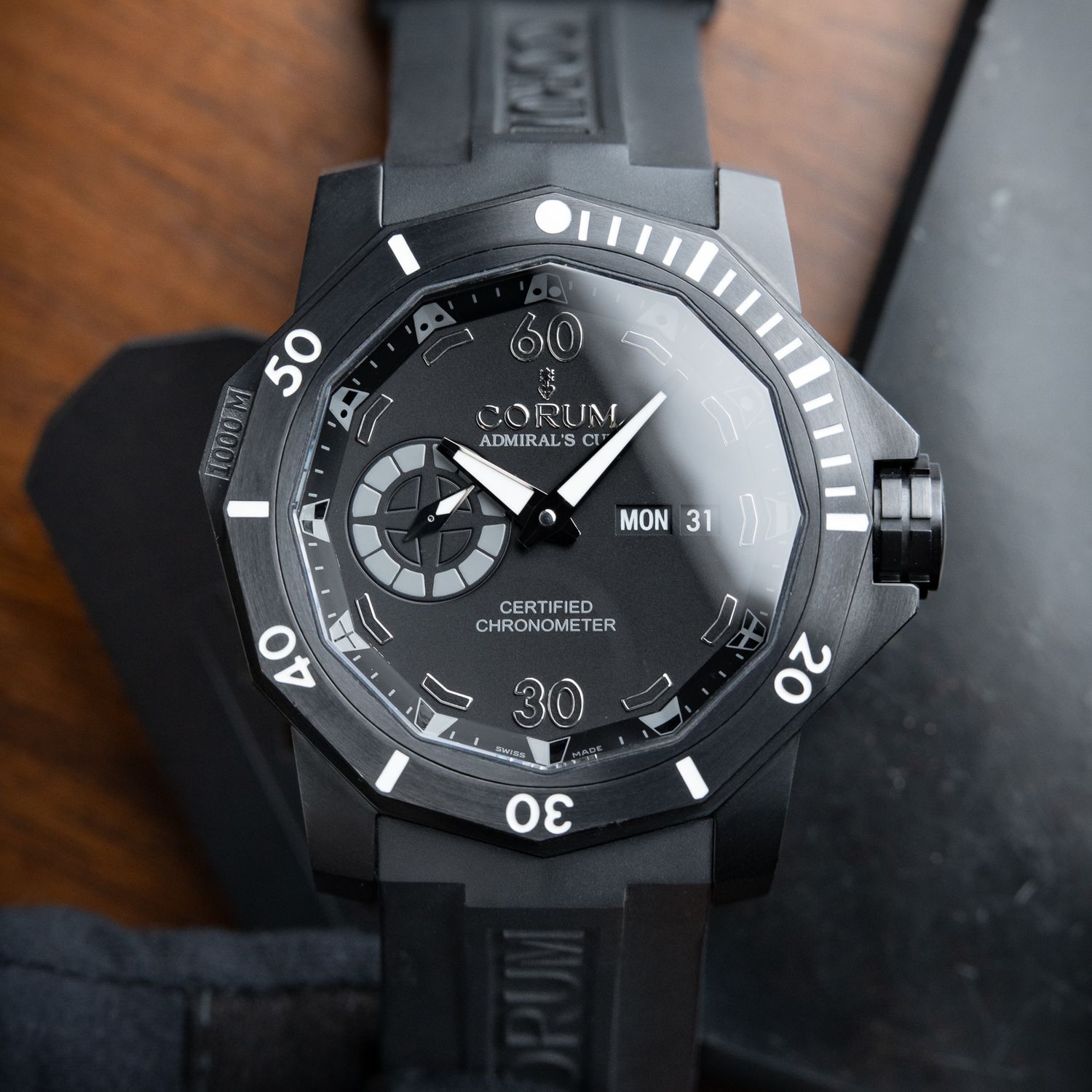 Corum Admiral's Cup Seafender Deep Hull 48 Limited Edition of 355 PVD Titanium Black
