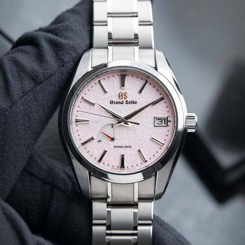 Grand Seiko Heritage Collection 20th Ann Limited Edition Pink Snowflake Dial Titanium