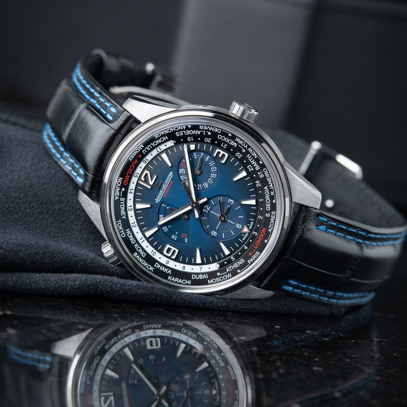Jaeger-LeCoultre Polaris Geographic World Time RARE Limited Edition Blue