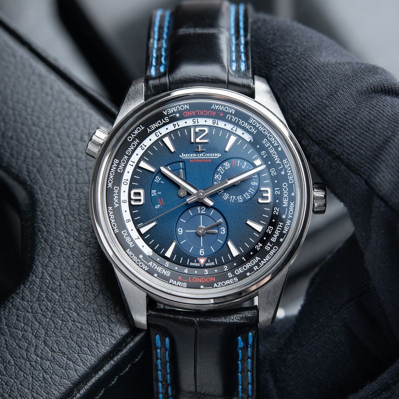 Jaeger-LeCoultre Polaris Geographic World Time RARE Limited Edition Blue