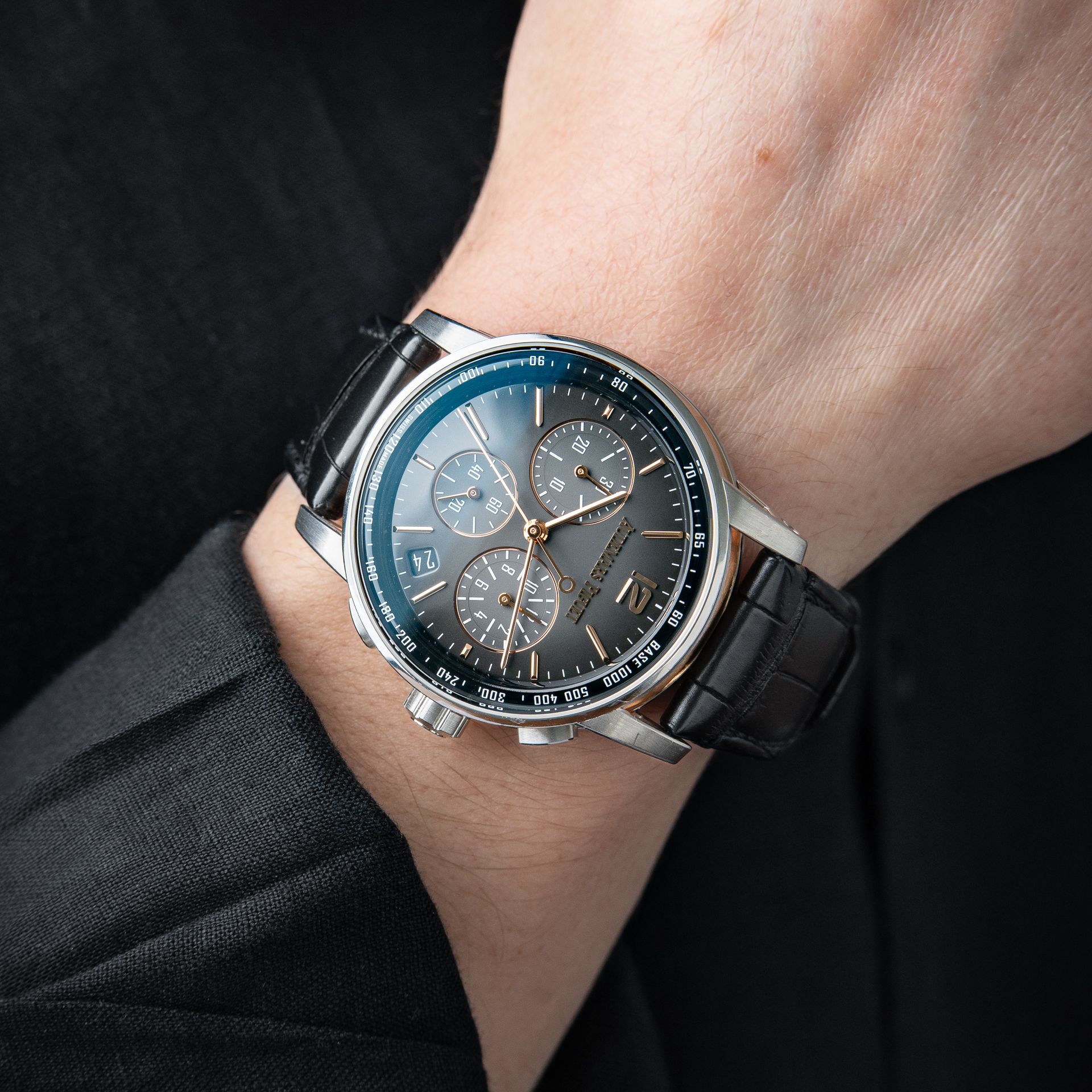 Audemars Piguet Code 11.59 Two Tone Chronograph White Rose Gold Grey