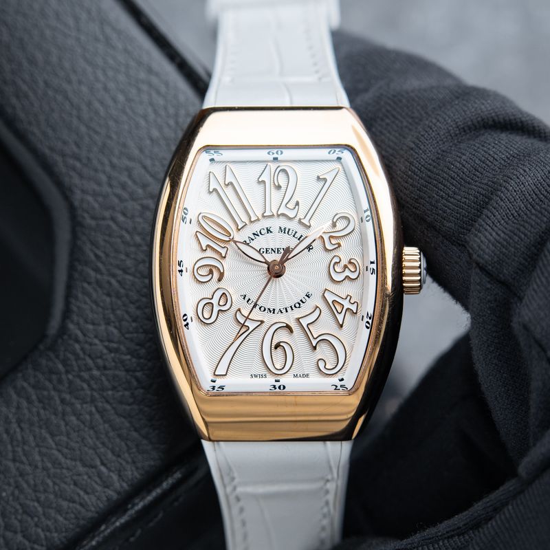 Franck Muller Vanguard Ladies Automatic Rose Gold White Dial Women's V 32