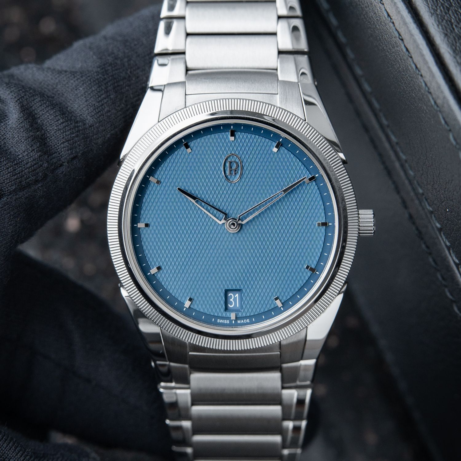 Parmigiani Fleurier Tonda PF RARE Yoshida Limited Edition of 100 Blue Date