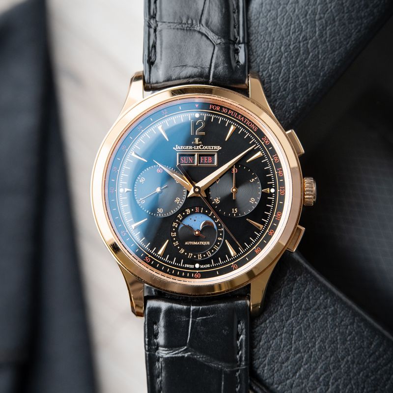 Jaeger-LeCoultre Master Control Chronograph Calendar Moon Phase Rose Gold