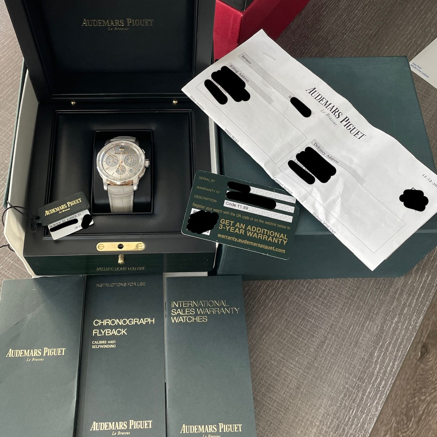 Audemars Piguet Code 11.59 SERVICED Chronograph White Rose Gold