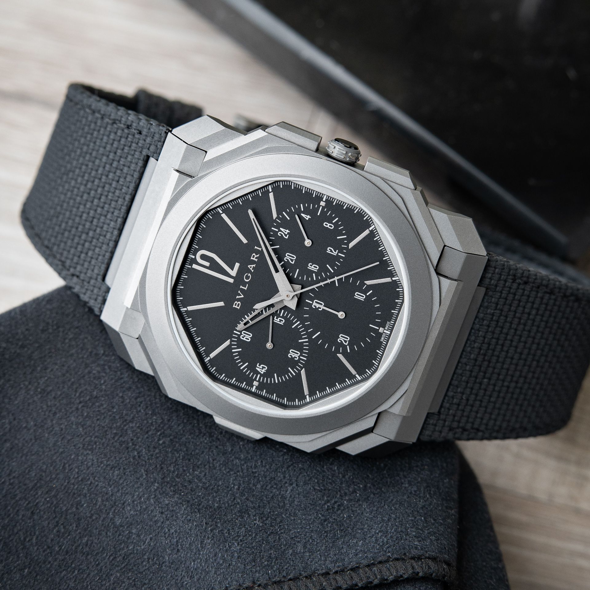 BVLGARI Bulgari Octo Finissimo UNWORN Chronograph GMT Titanium Automatic