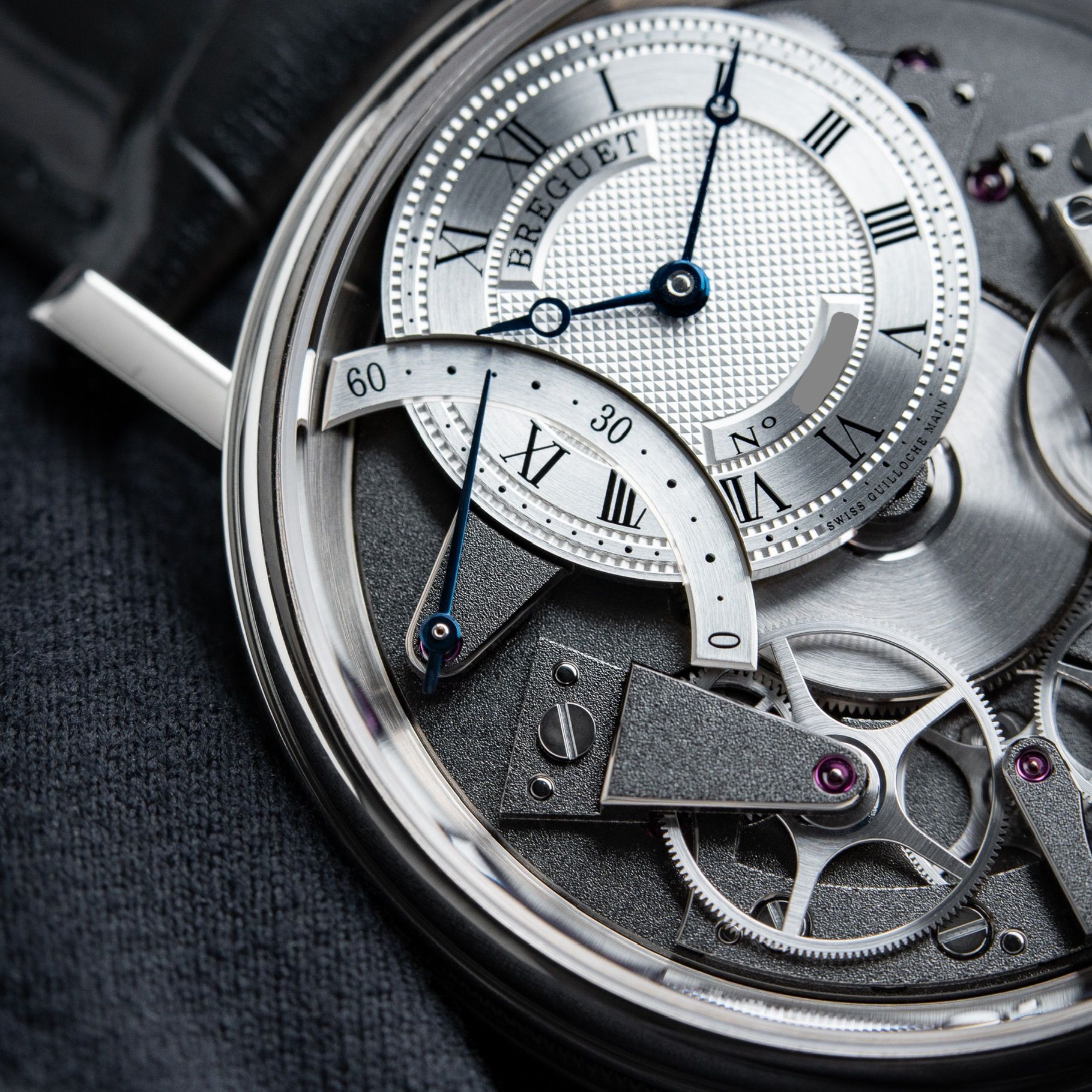 Breguet Tradition 7097BB White Gold Retrograde Seconds Automatic Set White