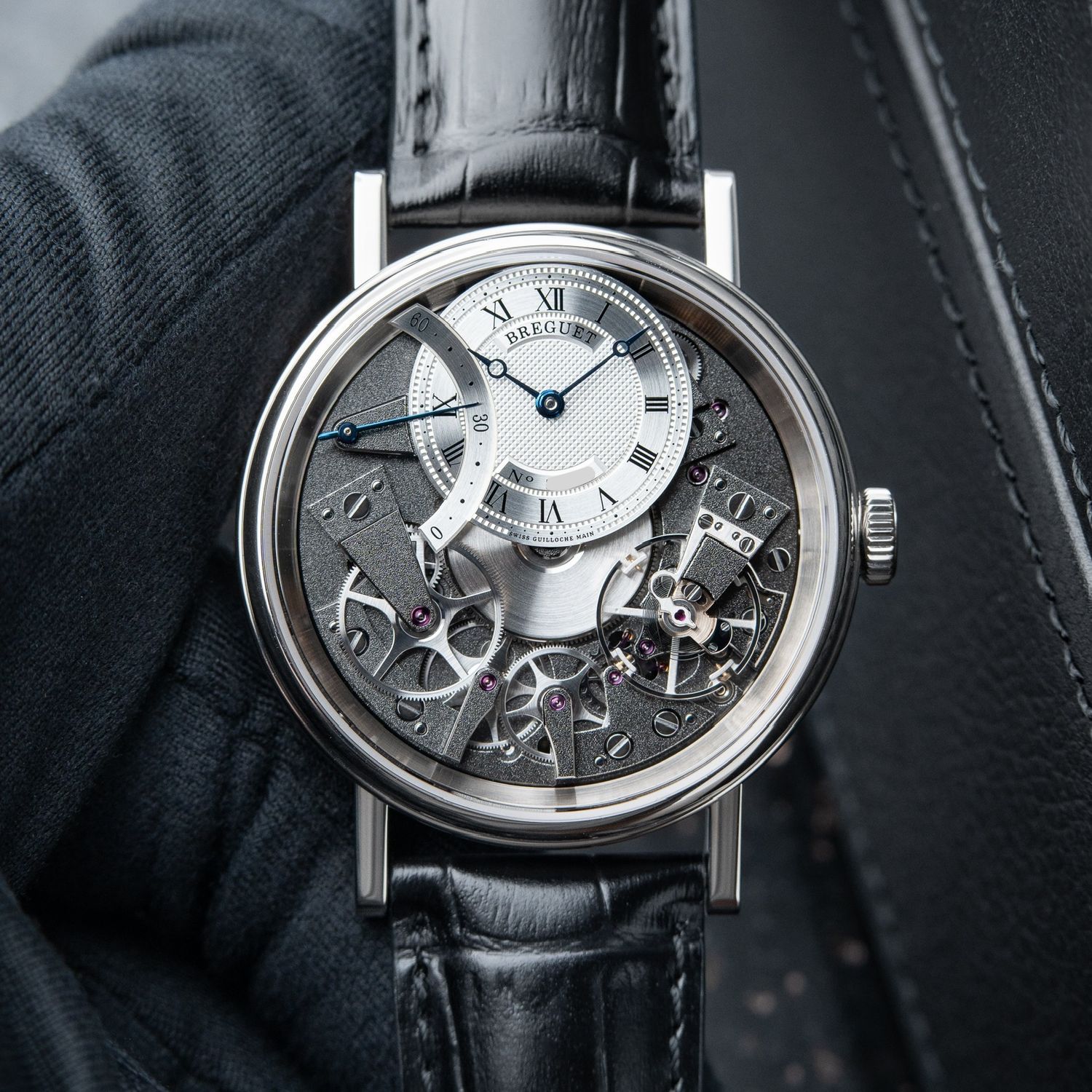 Breguet Tradition 7097BB White Gold Retrograde Seconds Automatic Set White