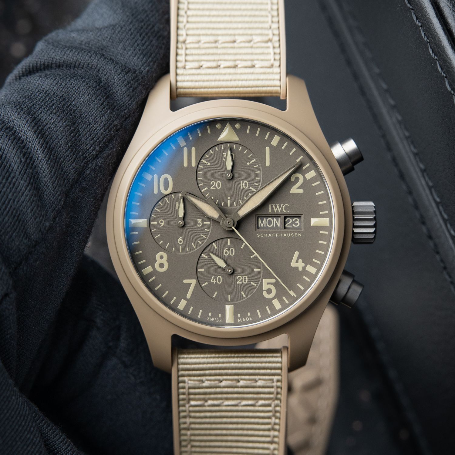 IWC Pilot's Watch UNWORN Top Gun "Mojave Desert" Chronograph Ceramic Automatic