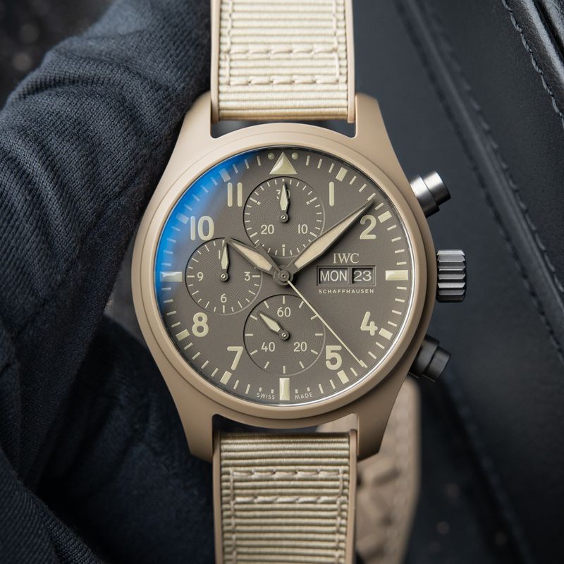 IWC Pilot's Watch UNWORN Top Gun "Mojave Desert" Chronograph Ceramic Automatic