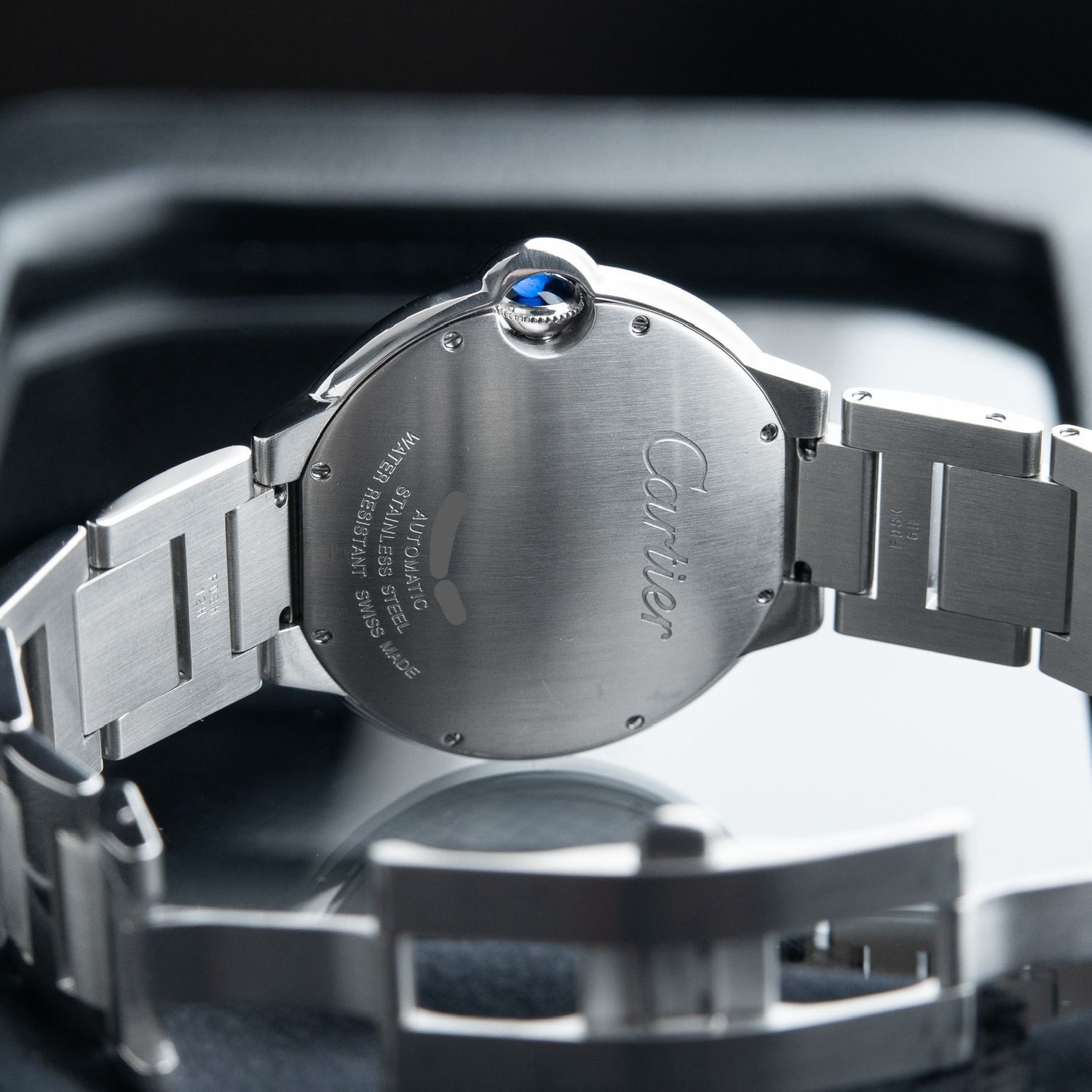 Cartier Ballon Bleu De Cartier 42 Date Steel Bracelet Silver