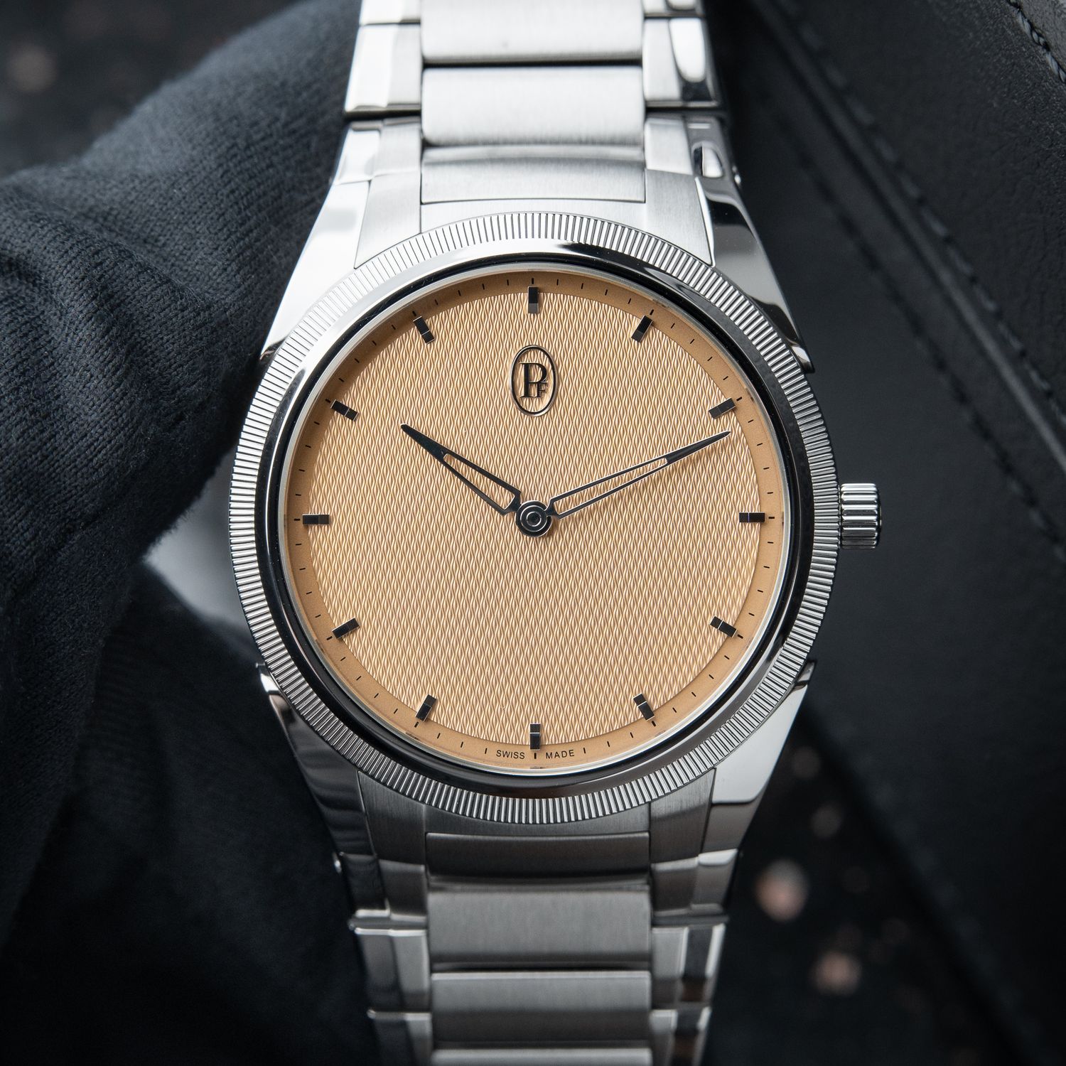 Parmigiani Fleurier Tonda PF UNWORN 12/24 Golden Siena Dial Platinum Steel
