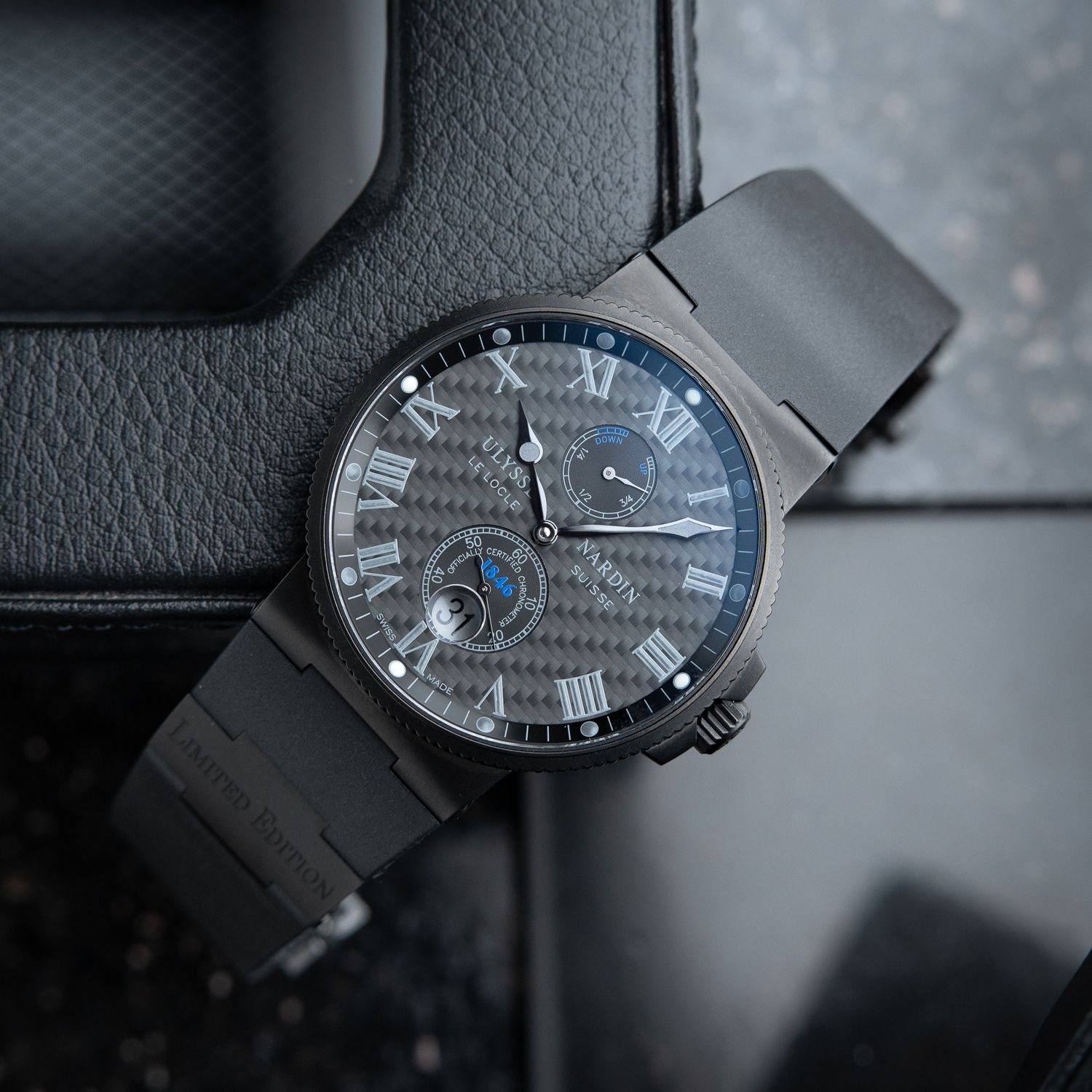 Ulysse Nardin Marine Chronometer RARE Limited Edition Carbon Black