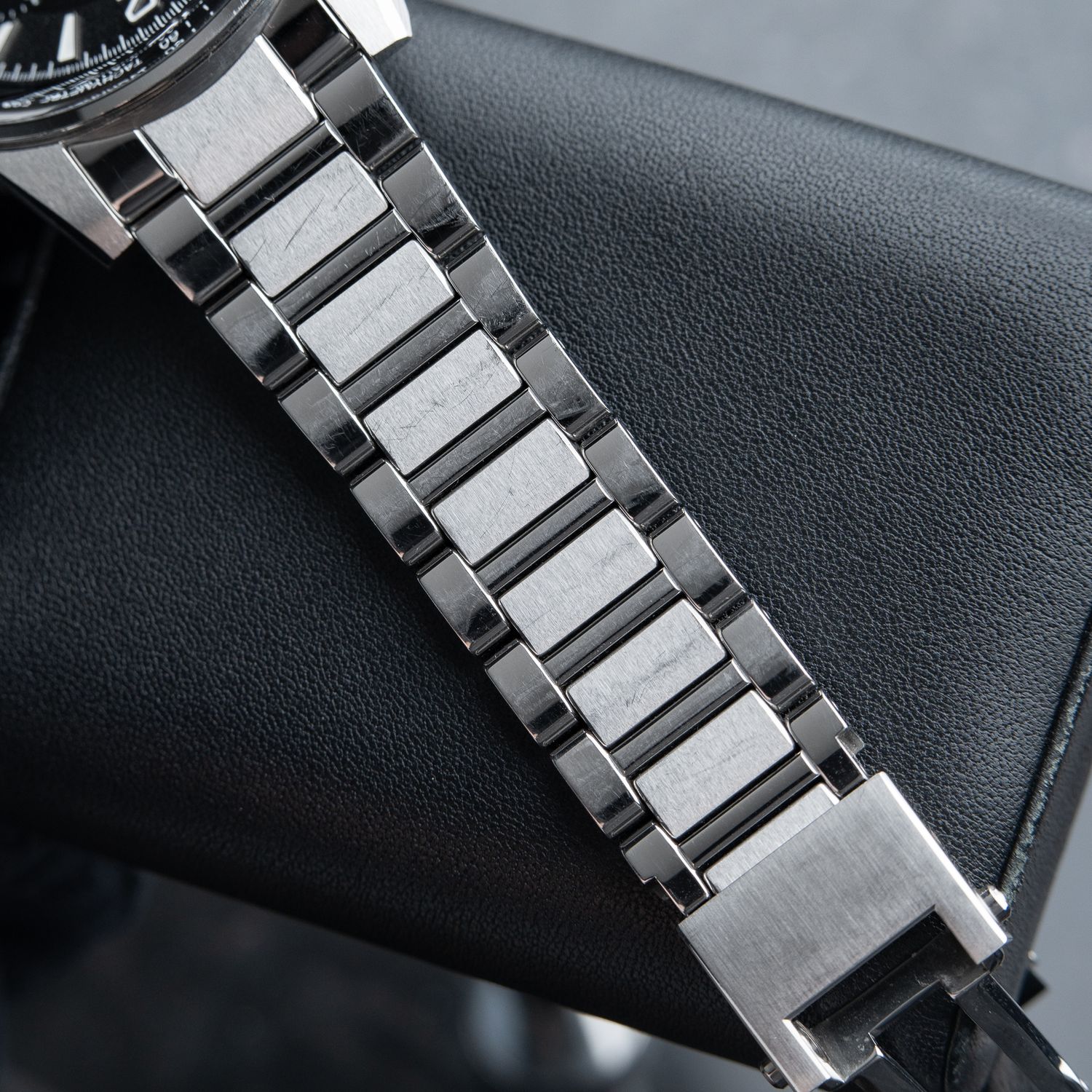 Jaeger-LeCoultre Polaris Chronograph Black Dial Steel Bracelet Set