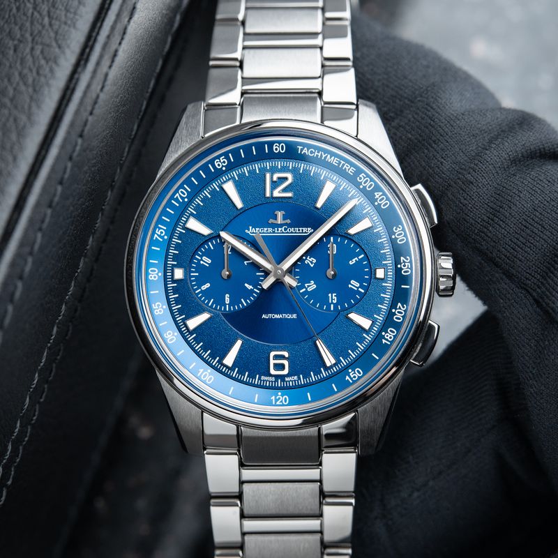 Jaeger-LeCoultre Polaris Chronograph Blue Dial Steel Bracelet 42 Automatic