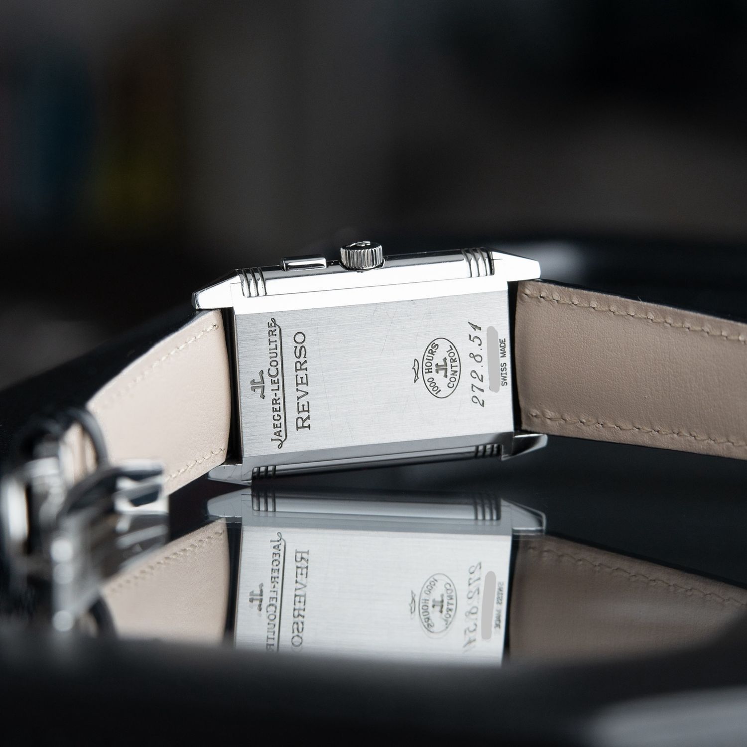 Reverso Tribute Duoface Small Second Black/White Dial in