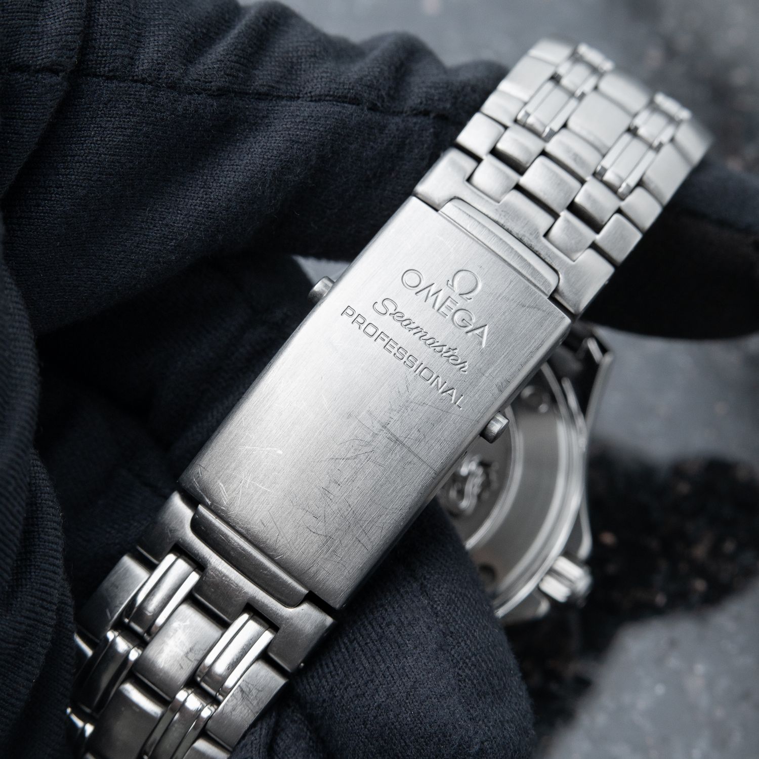 ジャンク品OMEGA Seamaster Professional ブレスレット Omega Seamaster Diver 300M Co-Axial Black Dial Ceramic Steel
