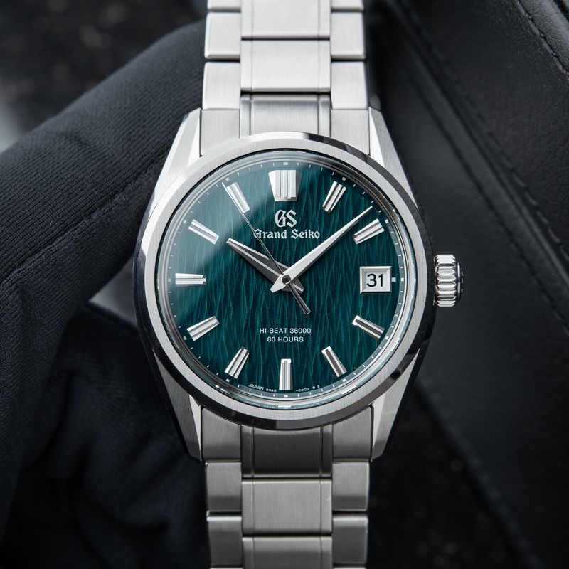 Grand Seiko Evolution 9 Boutique Exclusive Hi-Beat Green Birch Dial Steel