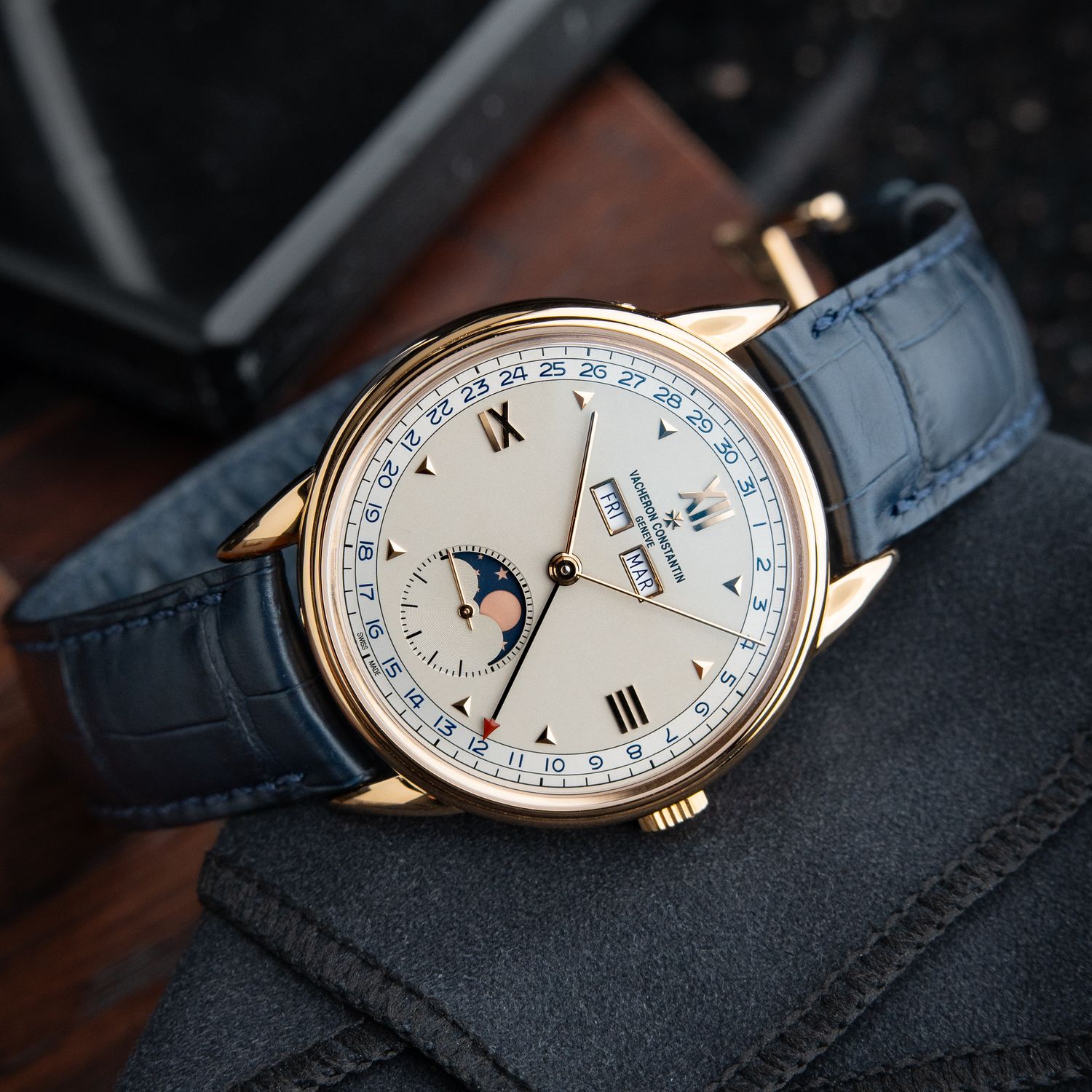 Vacheron Constantin Historiques 1948 Triple Calendar Blue Limited