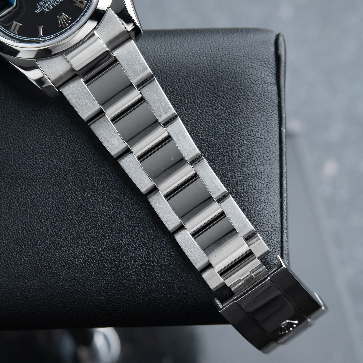 Rolex Datejust 36 Black Roman Dial Steel Oyster Bracelet 116200