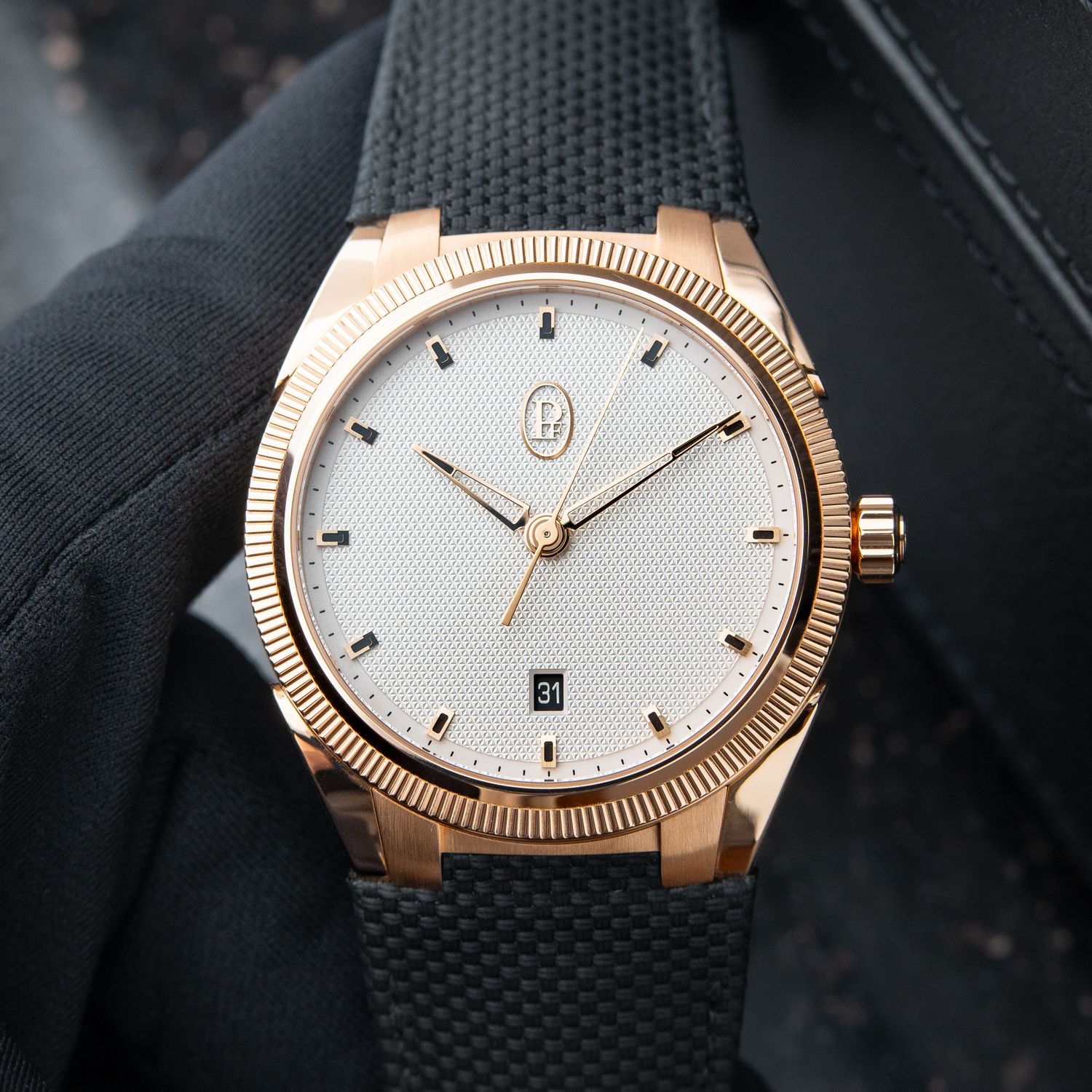 Parmigiani Fleurier Tonda PF Sport UNWORN 9/2024 Rose Gold Silver Dial Date