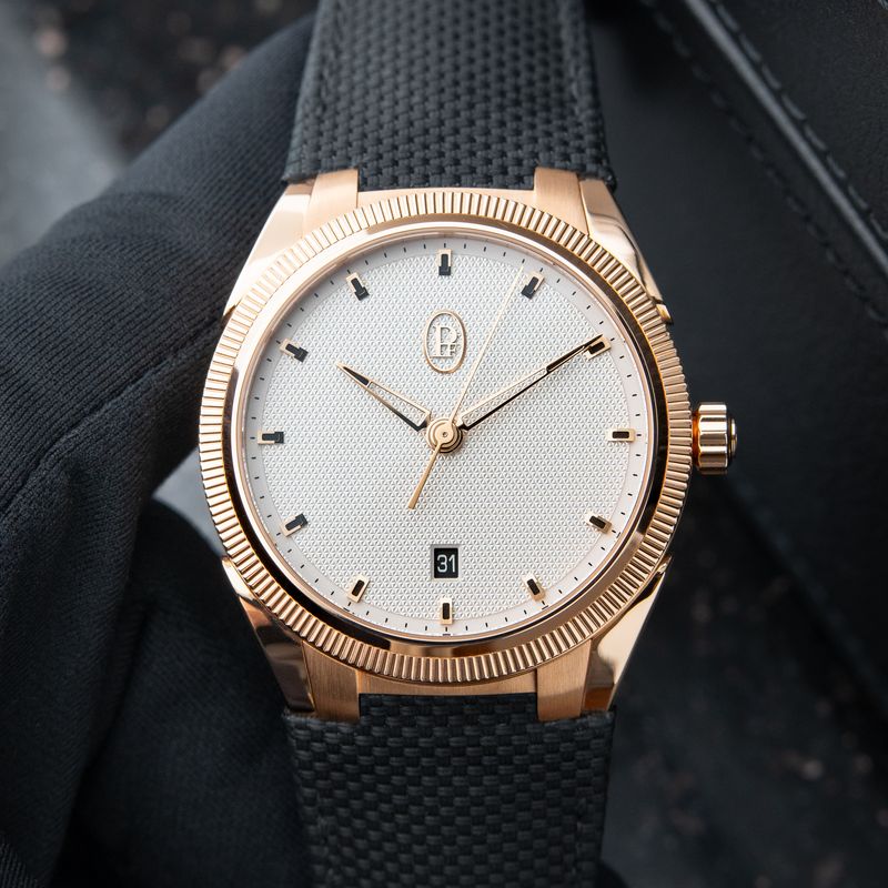 Parmigiani Fleurier Tonda PF Sport UNWORN 9/2024 Rose Gold Silver Dial Date
