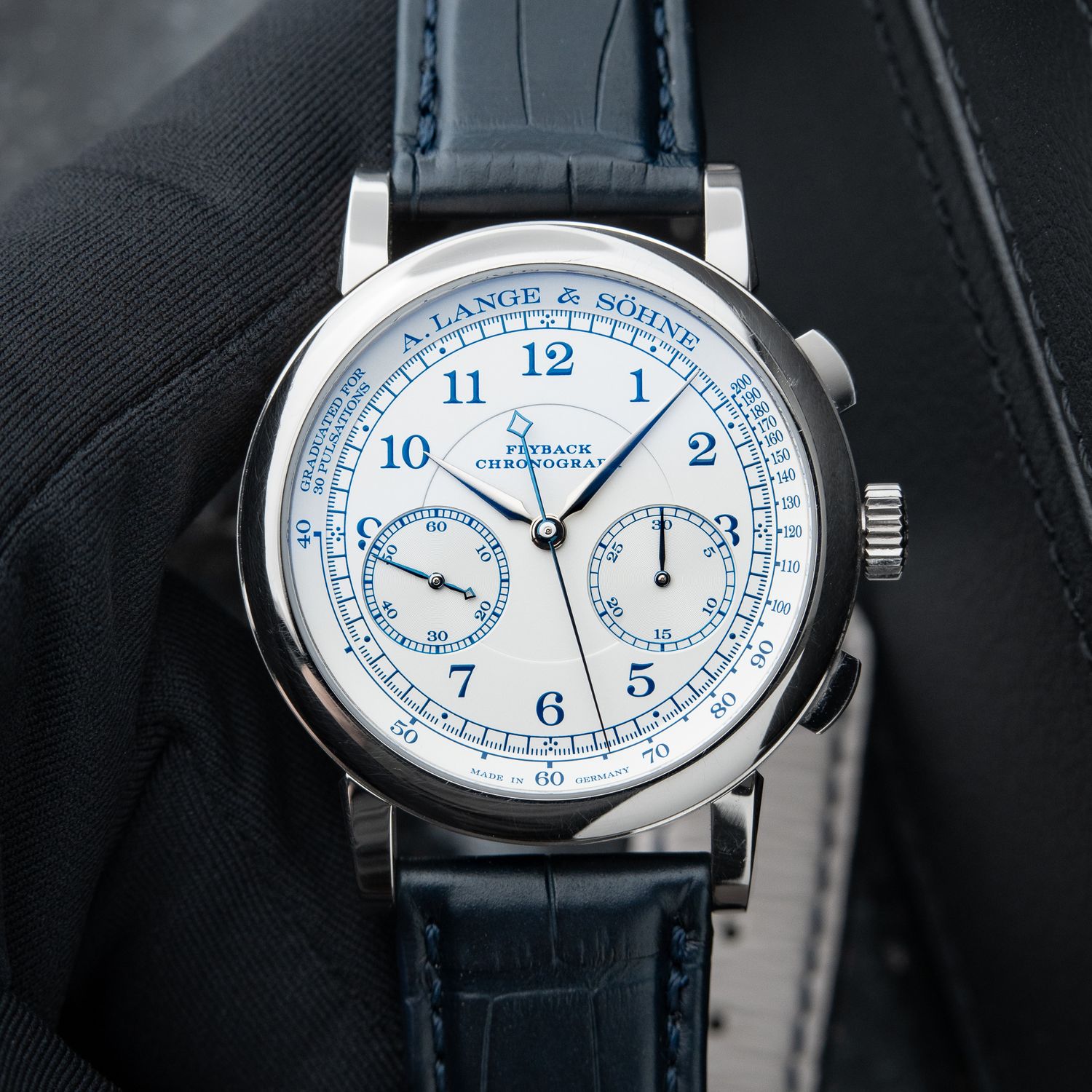 A. Lange & Söhne 1815 Flyback Chronograph 2023 Boutique White Gold Silver