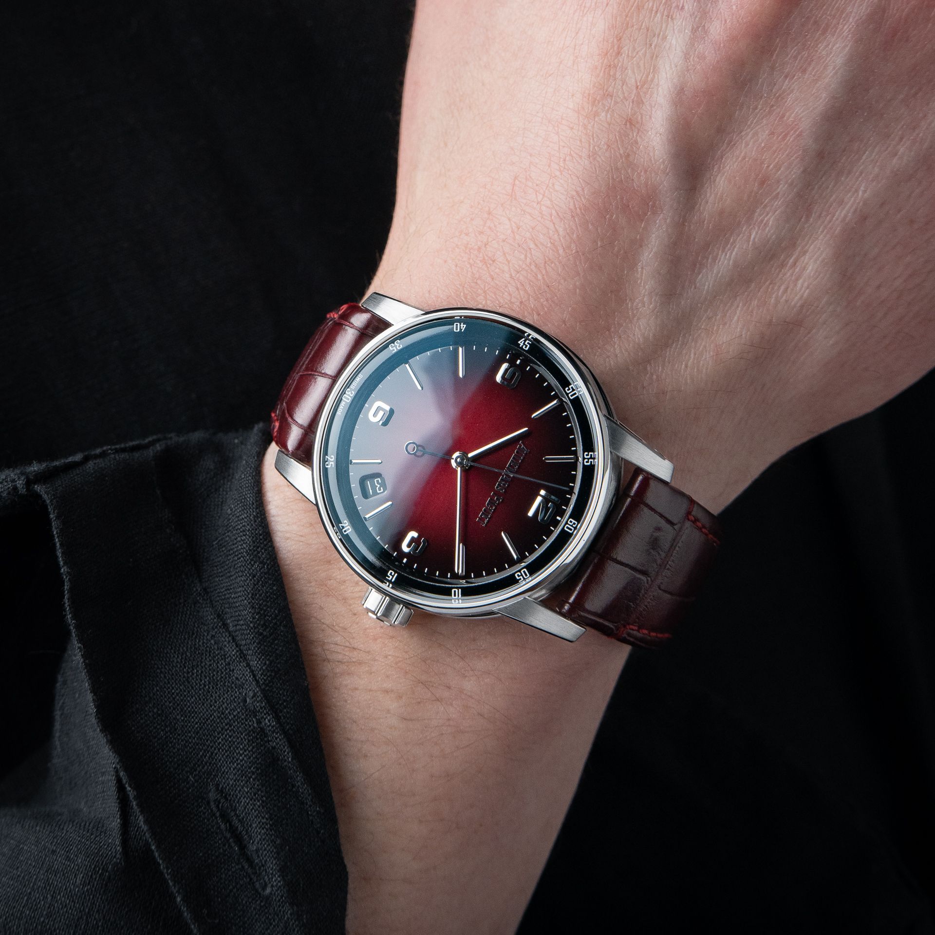 Audemars Piguet Code 11.59 Burgundy Red Dial White Gold Leather Set 41mm