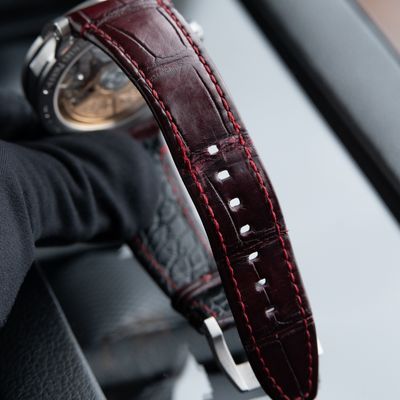 Audemars Piguet Code 11.59 Burgundy Red Dial White Gold Leather